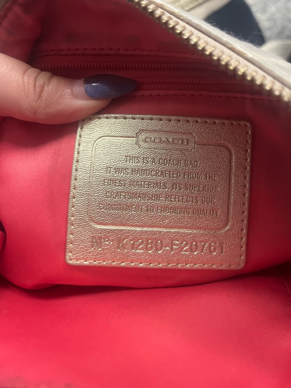 Vintage Coach Poppy Daisy F20761 Signature Canvas Shoulder Bag Y2K - Picture 7 of 7
